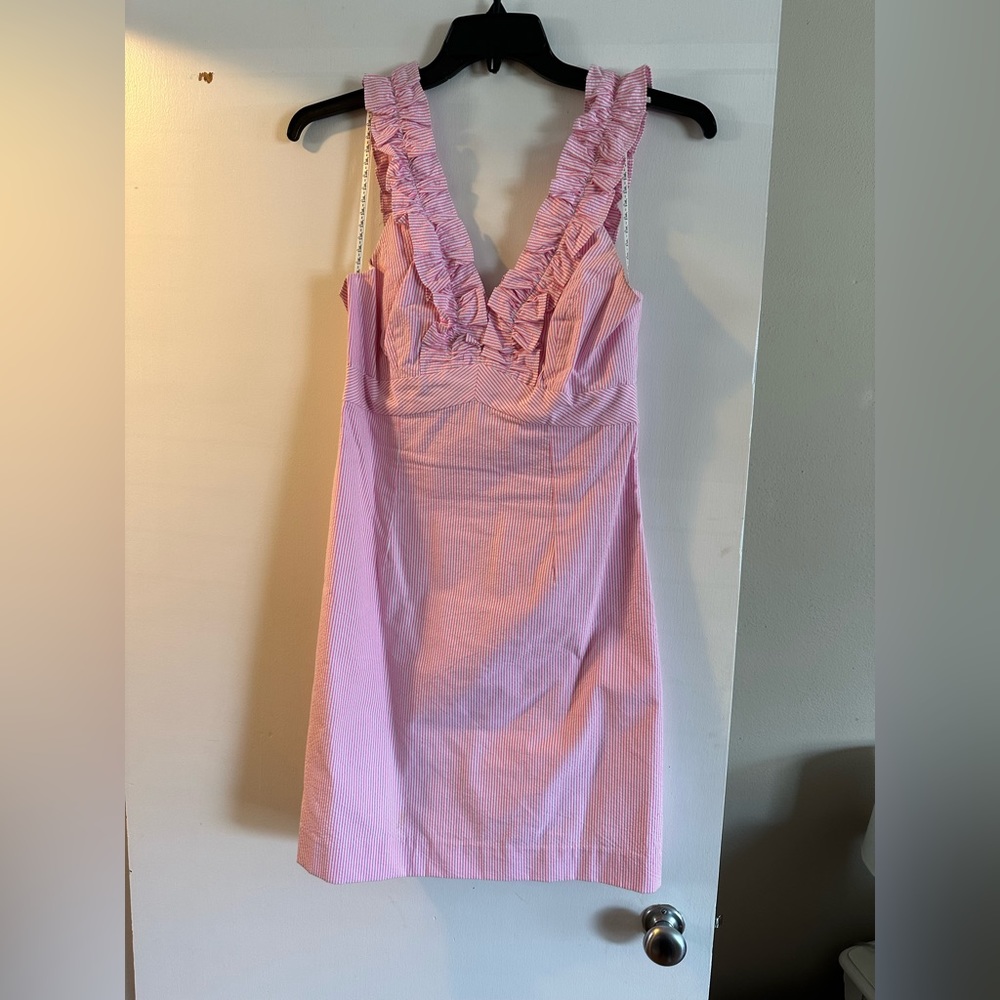Authentic Lilly P seersucker pink  dress!